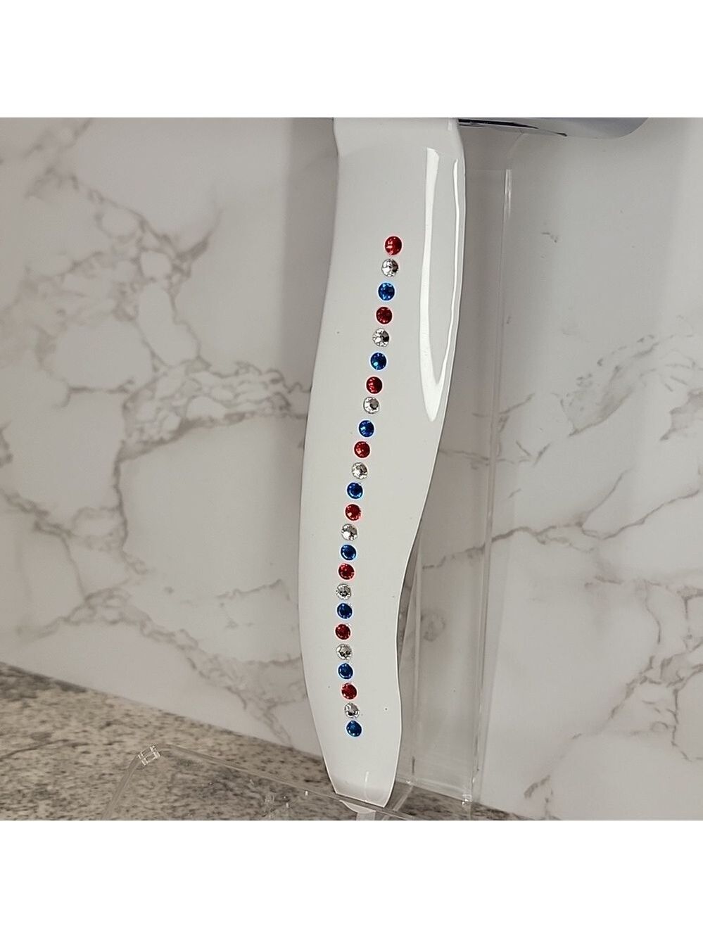 Rare Jeweled Red, White & Galaxy Blue Kit-Cat Klock LIMITED EDITION - Picture 10 of 16